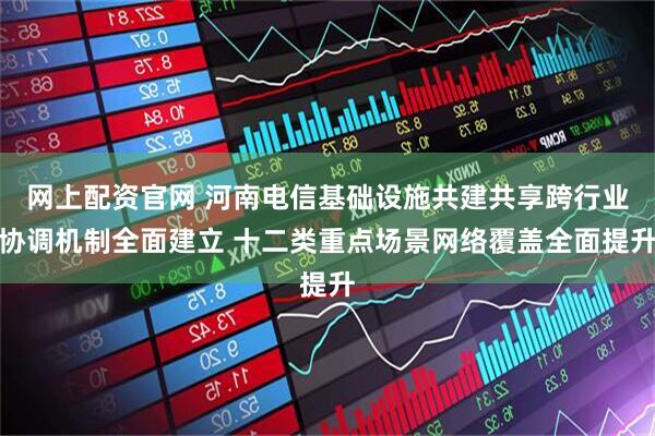 网上配资官网 河南电信基础设施共建共享跨行业协调机制全面建立 十二类重点场景网络覆盖全面提升