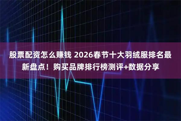 股票配资怎么赚钱 2026春节十大羽绒服排名最新盘点!购买品牌排行榜测评+数据分享