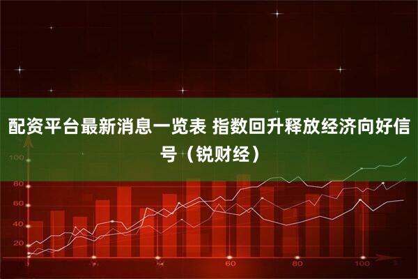配资平台最新消息一览表 指数回升释放经济向好信号（锐财经）